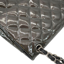 Load image into Gallery viewer, CHANEL Classic Double Flap Quilted Patent Leather Shoulder Bag Dark Green
