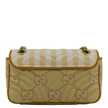 Load image into Gallery viewer, GUCCI GG Marmont Small Raffia Shoulder Bag Natural Beige 443497
