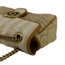 Load image into Gallery viewer, GUCCI GG Marmont Small Raffia Shoulder Bag Natural Beige 443497
