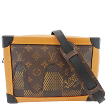 Load image into Gallery viewer, LOUIS VUITTON X NIGO Soft Trunk Giant Damier Ebene Monogram Shoulder Bag Brown
