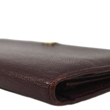 Load image into Gallery viewer, CHANEL Vintage L-Yen Leather Wallet Burgundy
