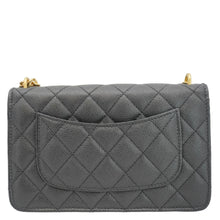 Load image into Gallery viewer, CHANEL Wallet On Chain Quilted Caviar Leather Crossbody Bag Black
