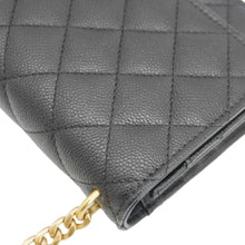 Load image into Gallery viewer, CHANEL Wallet On Chain Quilted Caviar Leather Crossbody Bag Black

