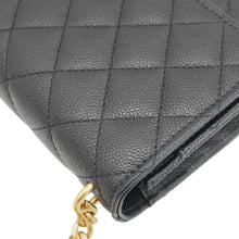 Load image into Gallery viewer, CHANEL Wallet On Chain Quilted Caviar Leather Crossbody Bag Black
