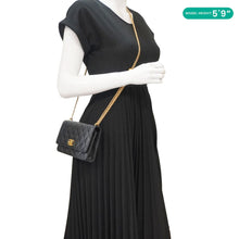 Load image into Gallery viewer, CHANEL Wallet On Chain Quilted Caviar Leather Crossbody Bag Black
