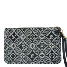 Load image into Gallery viewer, LOUIS VUITTON Neverfull Since 1854 Jacquard Wristlet Pouch Black
