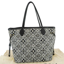 Load image into Gallery viewer, LOUIS VUITTON Neverfull MM Since 1854 Jacquard Shoulder Bag Black
