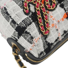 Load image into Gallery viewer, CHANEL Tweed Calfskin Signe Bowling Shoulder Bag Multicolor
