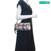 Load image into Gallery viewer, CHANEL Tweed Calfskin Signe Bowling Shoulder Bag Multicolor
