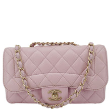 Load image into Gallery viewer, CHANEL Mademoiselle Chic Flap Quilted Lambskin Leather Crossbody Bag Pink
