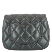Load image into Gallery viewer, CHANEL Enamel Pearl Charm Me Square Flap Mini Quilted Lambskin Leather Crossbody Bag Black

