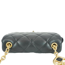 Load image into Gallery viewer, CHANEL Enamel Pearl Charm Me Square Flap Mini Quilted Lambskin Leather Crossbody Bag Black
