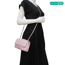 Load image into Gallery viewer, CHANEL Mademoiselle Chic Flap Quilted Lambskin Leather Crossbody Bag Pink
