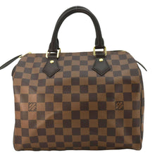 Load image into Gallery viewer, LOUIS VUITTON Speedy 25 Damier Ebene Satchel Bag Brown
