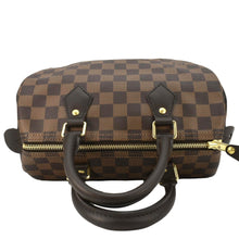 Load image into Gallery viewer, LOUIS VUITTON Speedy 25 Damier Ebene Satchel Bag Brown
