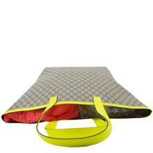 Load image into Gallery viewer, GUCCI Ophidia Medium GG Supreme Canvas Tote Bag Neon Yellow 786899
