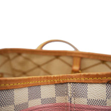 Load image into Gallery viewer, LOUIS VUITTON Neverfull Summer Trunk Damier Azur Shoulder Bag White
