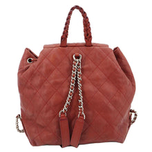 Load image into Gallery viewer, CHANEL Braided With Style Quilted Leather Drawstring Backpack Burgundy
