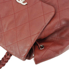 Load image into Gallery viewer, CHANEL Braided With Style Quilted Leather Drawstring Backpack Burgundy
