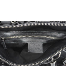 Load image into Gallery viewer, GUCCI Galaxy Medium Leather Top Handle Shoulder Bag Black 228838

