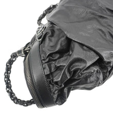 Load image into Gallery viewer, GUCCI Galaxy Medium Leather Top Handle Shoulder Bag Black 228838
