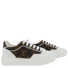 Load image into Gallery viewer, LOUIS VUITTON Timeout Trainers Monogram Nylon Sneakers White Size 37
