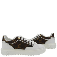 Load image into Gallery viewer, LOUIS VUITTON Timeout Trainers Monogram Nylon Sneakers White Size 37
