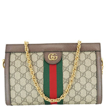 Load image into Gallery viewer, GUCCI Ophidia Medium GG Supreme Canvas Shoulder Bag Beige 503877
