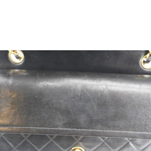 Load image into Gallery viewer, CHANEL Classic Flap Vintage Quilted Lambskin Leather Shoulder Bag Black
