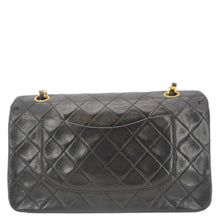 Load image into Gallery viewer, CHANEL Classic Flap Vintage Quilted Lambskin Leather Shoulder Bag Black
