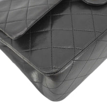 Load image into Gallery viewer, CHANEL Classic Flap Vintage Quilted Lambskin Leather Shoulder Bag Black
