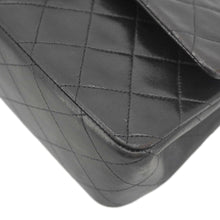 Load image into Gallery viewer, CHANEL Classic Flap Vintage Quilted Lambskin Leather Shoulder Bag Black
