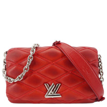 Load image into Gallery viewer, LOUIS VUITTON GO-14 PM Malletage Leather Shoulder Bag Red
