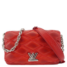 Load image into Gallery viewer, LOUIS VUITTON GO-14 PM Malletage Leather Shoulder Bag Red
