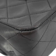 Load image into Gallery viewer, CHANEL Classic Flap Vintage Quilted Lambskin Leather Shoulder Bag Black

