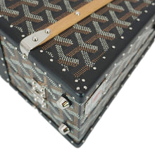 Load image into Gallery viewer, GOYARD Saigon Mini Chevron Print Coated Canvas Top Handle Bag Black
