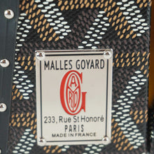 Load image into Gallery viewer, GOYARD Saigon Mini Chevron Print Coated Canvas Top Handle Bag Black
