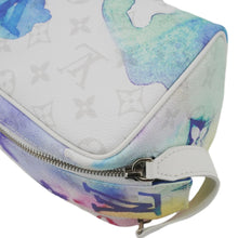Load image into Gallery viewer, LOUIS VUITTON Watercolor Dopp Kit Monogram Coated Canvas White Toiletry Pouch
