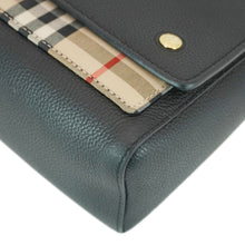 Load image into Gallery viewer, BURBERRY Note Vintage Check Leather Crossbody Bag Black
