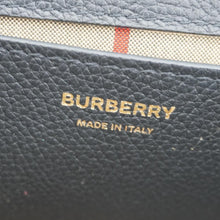 Load image into Gallery viewer, BURBERRY Note Vintage Check Leather Crossbody Bag Black
