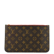 Load image into Gallery viewer, LOUIS VUITTON  Monogram Canvas Wristlet Pouch Brown
