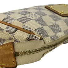 Load image into Gallery viewer, LOUIS VUITTON Pochette Eva Damier Azur Crossbody Clutch Bag White
