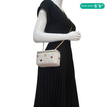 Load image into Gallery viewer, CHANEL Coco Casino Small Quilted Caviar Leather Chain Vanity Case White
