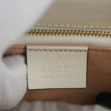 Load image into Gallery viewer, GUCCI Horsebit 1955 Small Leather Shoulder Bag White 602204
