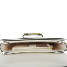 Load image into Gallery viewer, GUCCI Horsebit 1955 Small Leather Shoulder Bag White 602204

