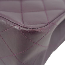 Load image into Gallery viewer, CHANEL Classic Flap Medium Quilted Leather Shoulder Bag Purple
