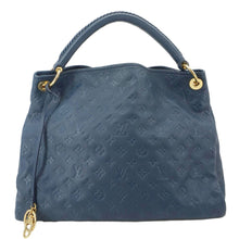 Load image into Gallery viewer, LOUIS VUITTON Artsy MM Monogram Empreinte Leather Hobo Bag Navy Blue
