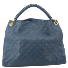 Load image into Gallery viewer, LOUIS VUITTON Artsy MM Monogram Empreinte Leather Hobo Bag Navy Blue
