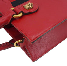 Load image into Gallery viewer, GUCCI Animalier Leather Top Handle Crossbody Bag Red 431277
