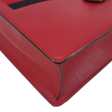 Load image into Gallery viewer, GUCCI Animalier Leather Top Handle Crossbody Bag Red 431277

